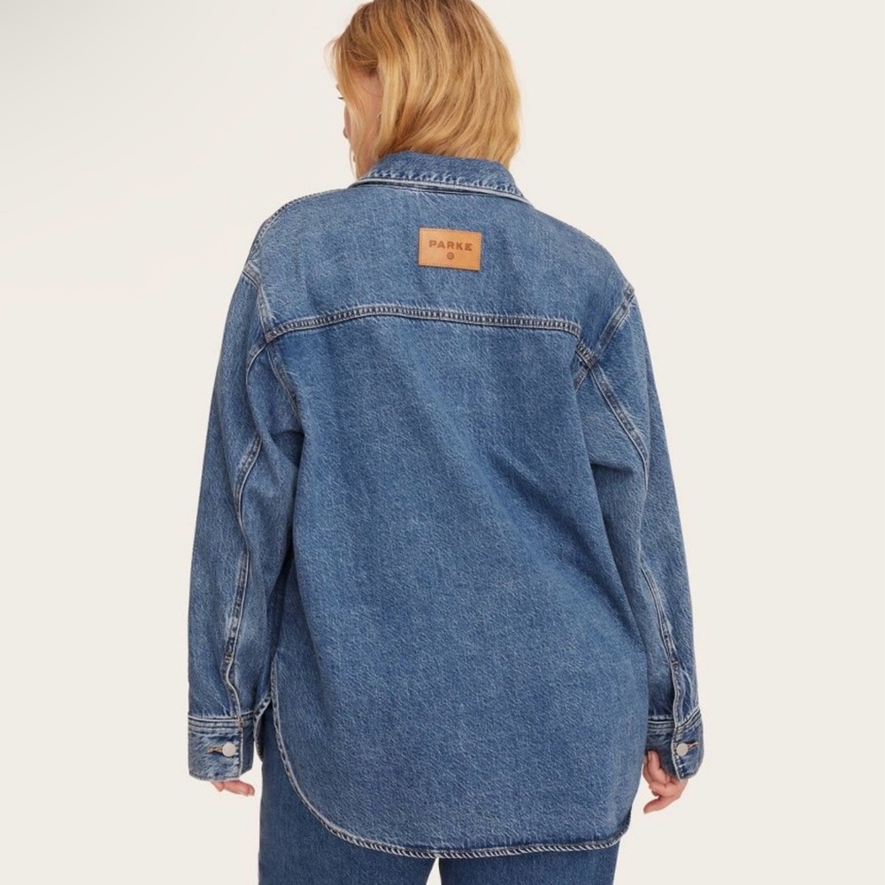 PARKE X Target Oversized Blue Denim Jean Jacket